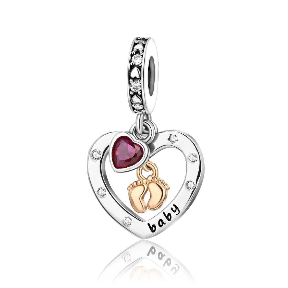 1 Pcs 925 Sterling Silver Family Jewelry Mother And Daughter Diy Pendant, Suitable For Women's Bracelets DIY Making jewelry The jack market .AU The jack market .AU Jewellery & Chains $ 50 14:202619806#S925