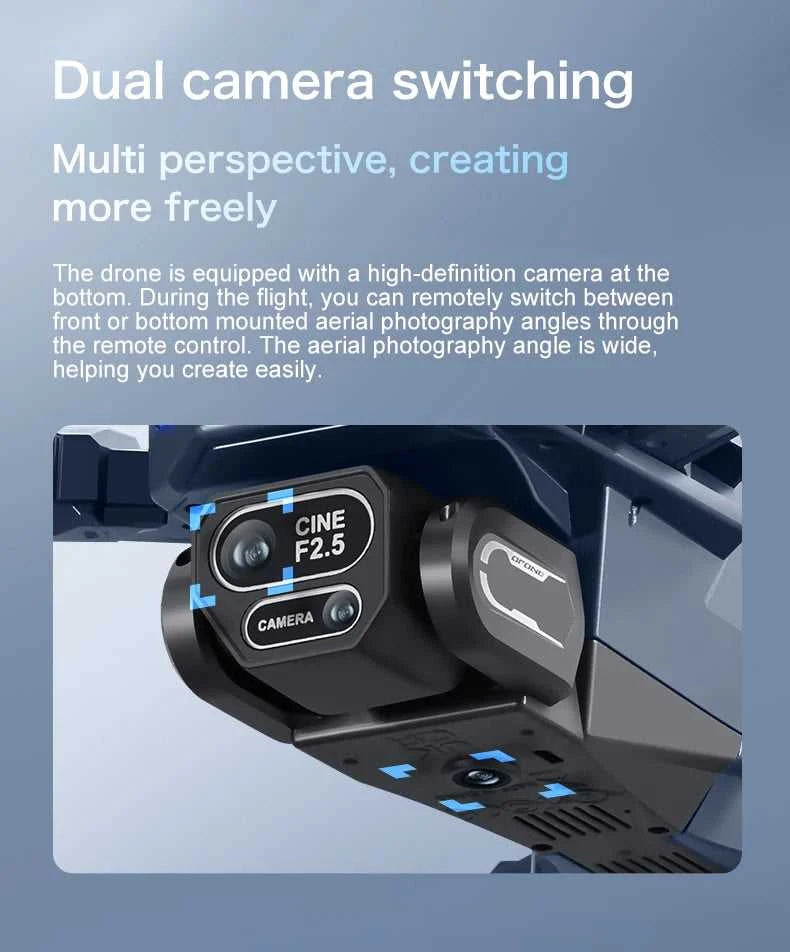 New GT8 Drone 8K Professional HD Dual Cameras Screen Remote 5G WIFI Brushless Motor Obstacle Avoidance Foldable Quadcopter Toys The jack market .AU The jack market .AU Drones $ 115 14:29#GT8 4K