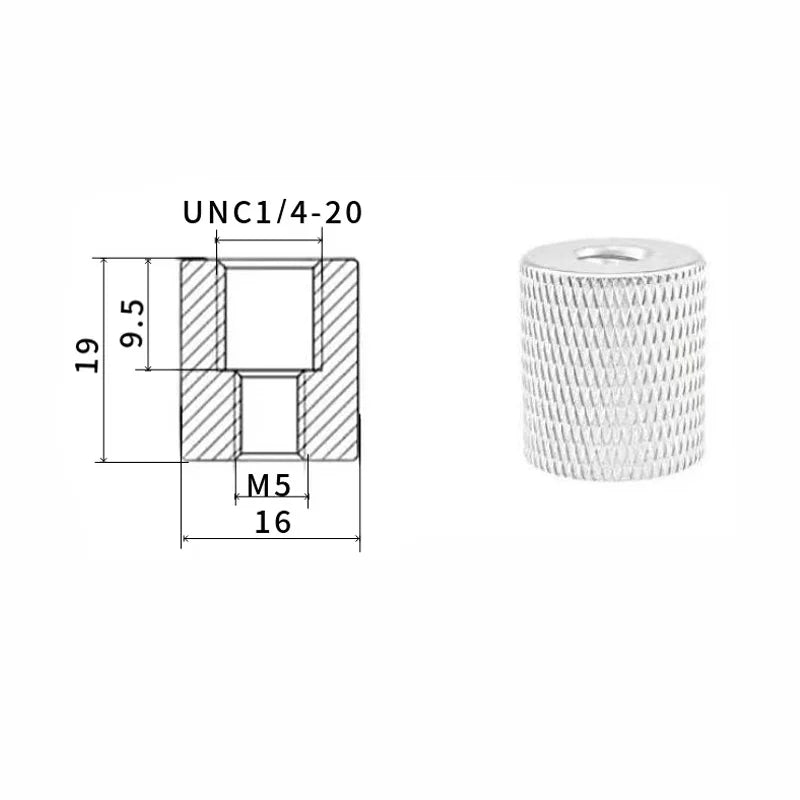 2/4PCS 1/4-20UNC 3/8-16 M5 M6 M8 M10 Conversion Nut Projector Bracket Adapter Ball head Camera Tripod Photography screw