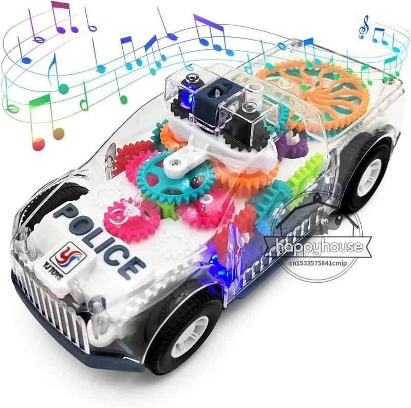 Baby toys Toddler Police Car Electric Vehicle Toy Auto Driving Transparent Gears Music Lights Cars Toys for Kids Boys The jack market .AU The jack market .AU Little Wonders $ 57 14:691#V Police car box