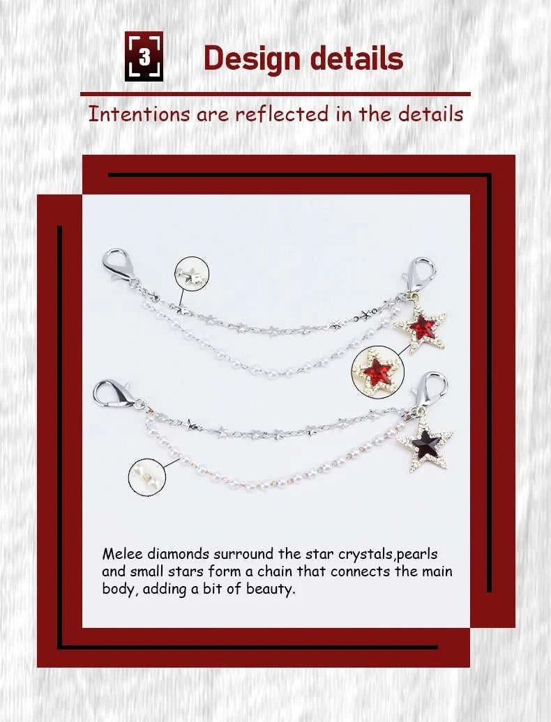 1PCS Luxurious Diamond DIY Heart Star Pearl Shoe Chain Punk Original Detachable Studded Pentagram Shoe Accessories Jewelry Penda The jack market .AU The jack market .AU Step Up Your Style: Trendy Shoes for Every Occasion! $ 48 14:1063#18;200007763:201336100