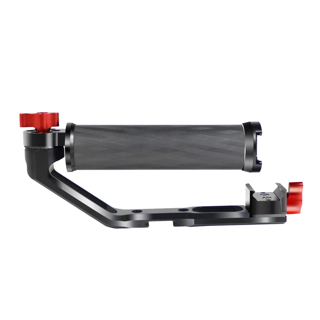 Carbon Fiber L Bracket Handle Grip Foldable Cold Shoe Mount Clamp for DJI Ronin RS3 RS4 Mini RS2 RSC2 Handheld Gimbal Stabilizer