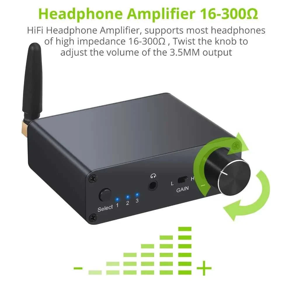192k Bluetooth-compatible DAC Converter with Headphone Amp Digital To Analog Converter 3.5mm Audio Adapter Support AAC HomeAudio The jack market .AU The jack market .AU Accessories Electronics $ 86 14:29#EU Plug 5V1A;200007763:201336100