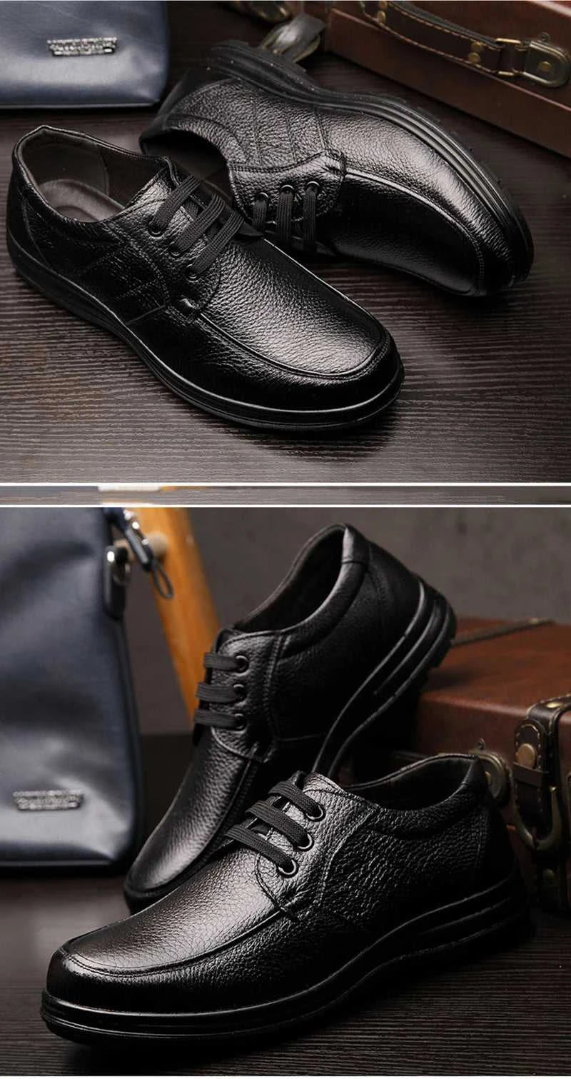 Genuine Leather Shoes Flat Mens Casual Shoes Cowhide Business Brand Male Footwear Soft Comfortable Black The jack market .AU The jack market .AU Step Up Your Style: Trendy Shoes for Every Occasion! $ 80 14:193#Black;200000124:200000364