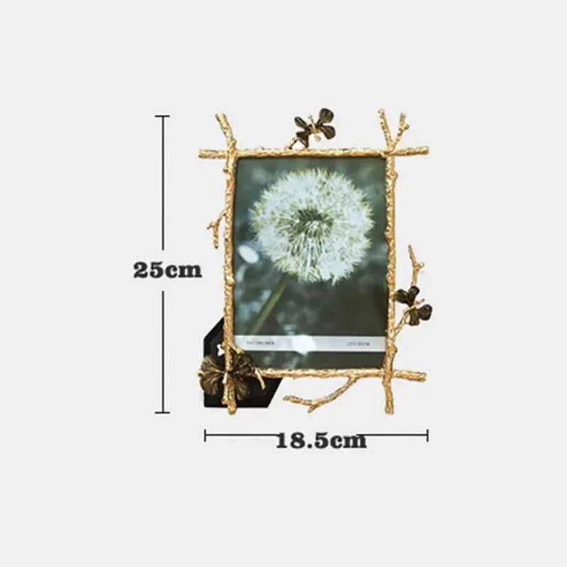 6/7/10Inch Nordic Vintage Metal Butterfly Photo Frame Family Portrait Nightstand Desktop Square Golden Picture Frames Home Decor The jack market .AU The jack market .AU Home $ 51 14:366#7 Inch