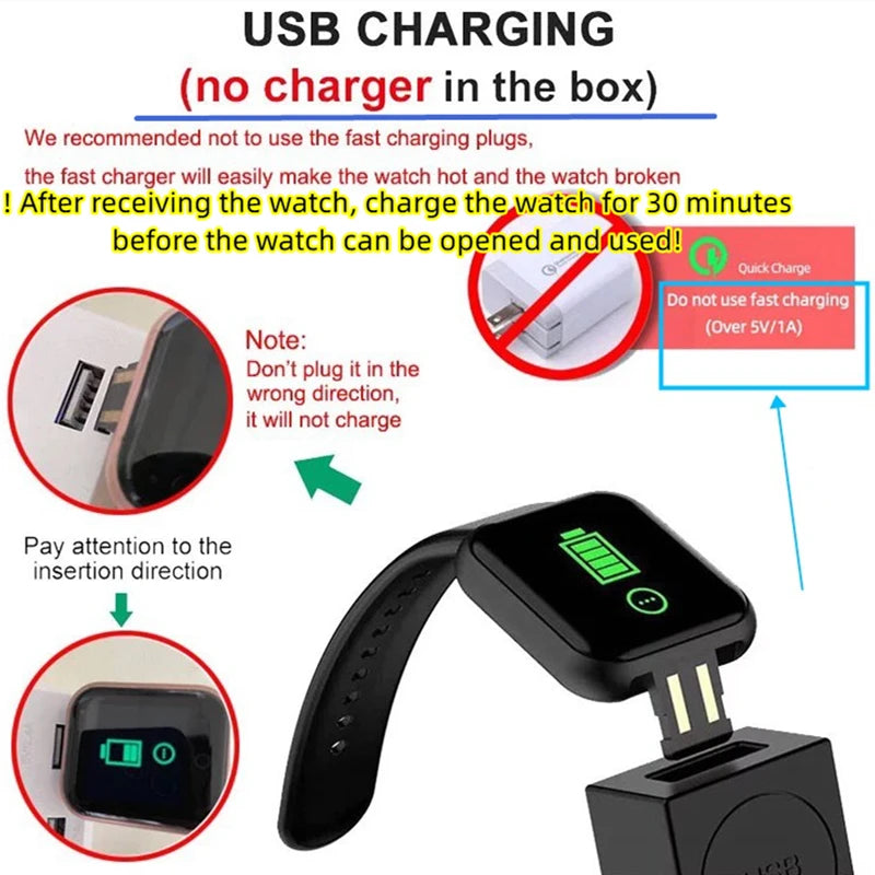 Smartwatch Men Women Wristwatches Smart Watch Message Fitness Monitor Bracelet Birthday Gift Electronic Clock For Android IOS - Jack market 1988Jack Market 1988