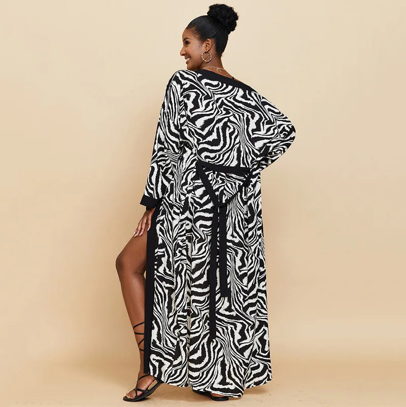 2026 Women's Kaftan Beach Cover-Up Dress - Stylish Long Tunic for Summer Bikinis & Beachwear