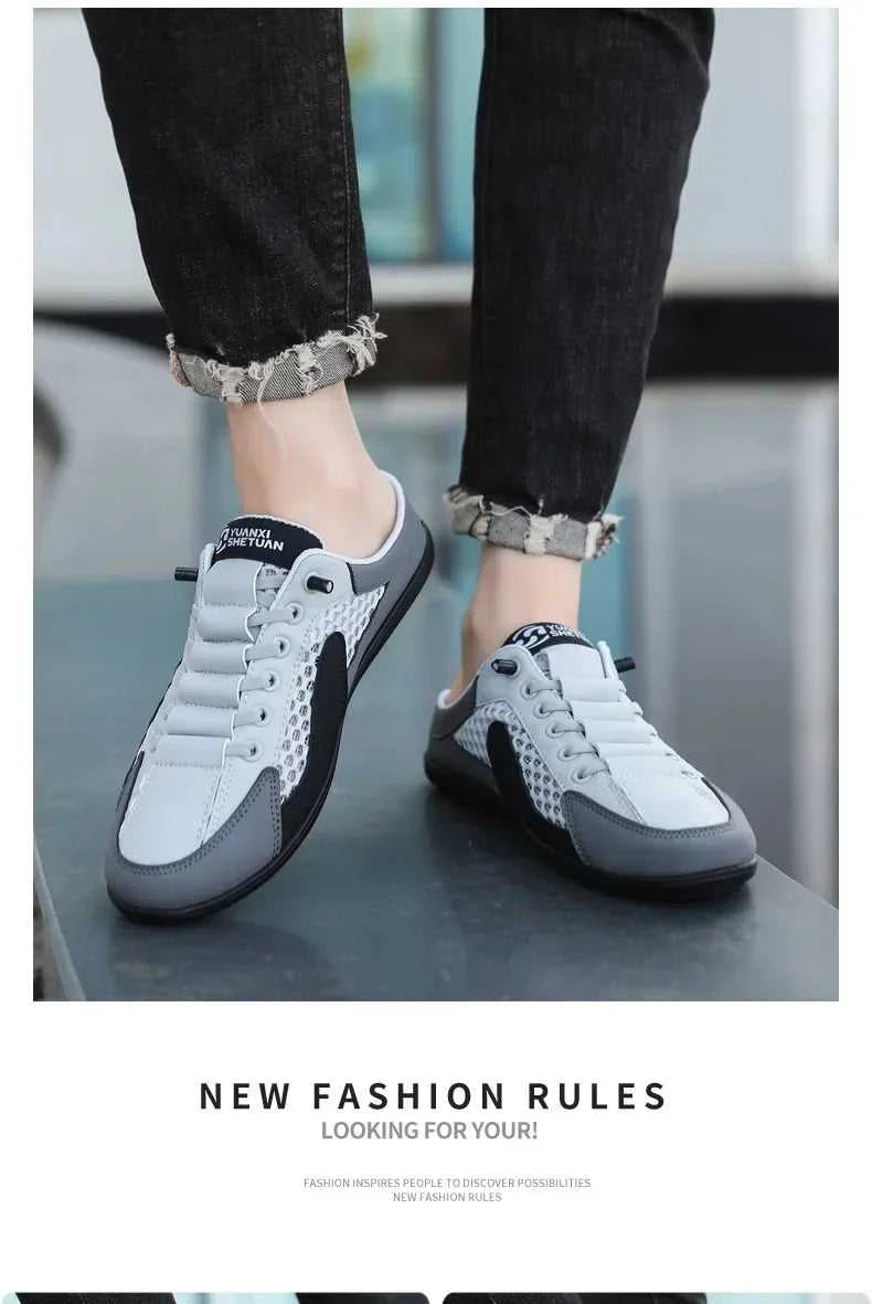 Men's Fashion Soft Bottom Half Slippers Summer New Casual Shoes Soft Bottom Support Shoes Sports Shoes Zapatos De Hombre The jack market .AU The jack market .AU Step Up Your Style: Trendy Shoes for Every Occasion! $ 67 14:29#White Khaki;200000124:200000338