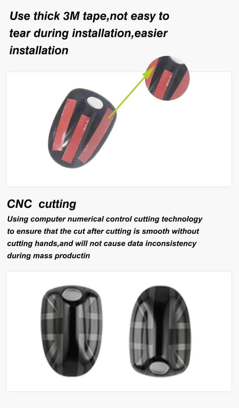 MINI Cooper Union Jack Wiper Nozzle Cover - Stylish Water Spray Accessory for F54 F55 F56 F57 F60 (2015-2022)