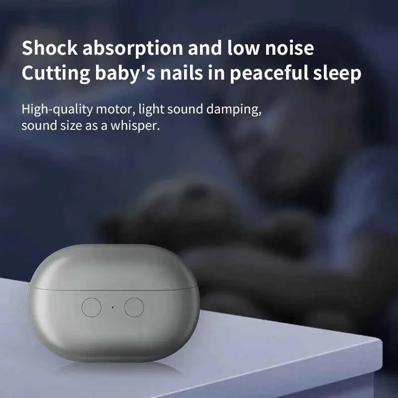 Rechargeable Electric Nail Clipper & Trimmer with Light - Portable Fingernail Cutter and Storage
