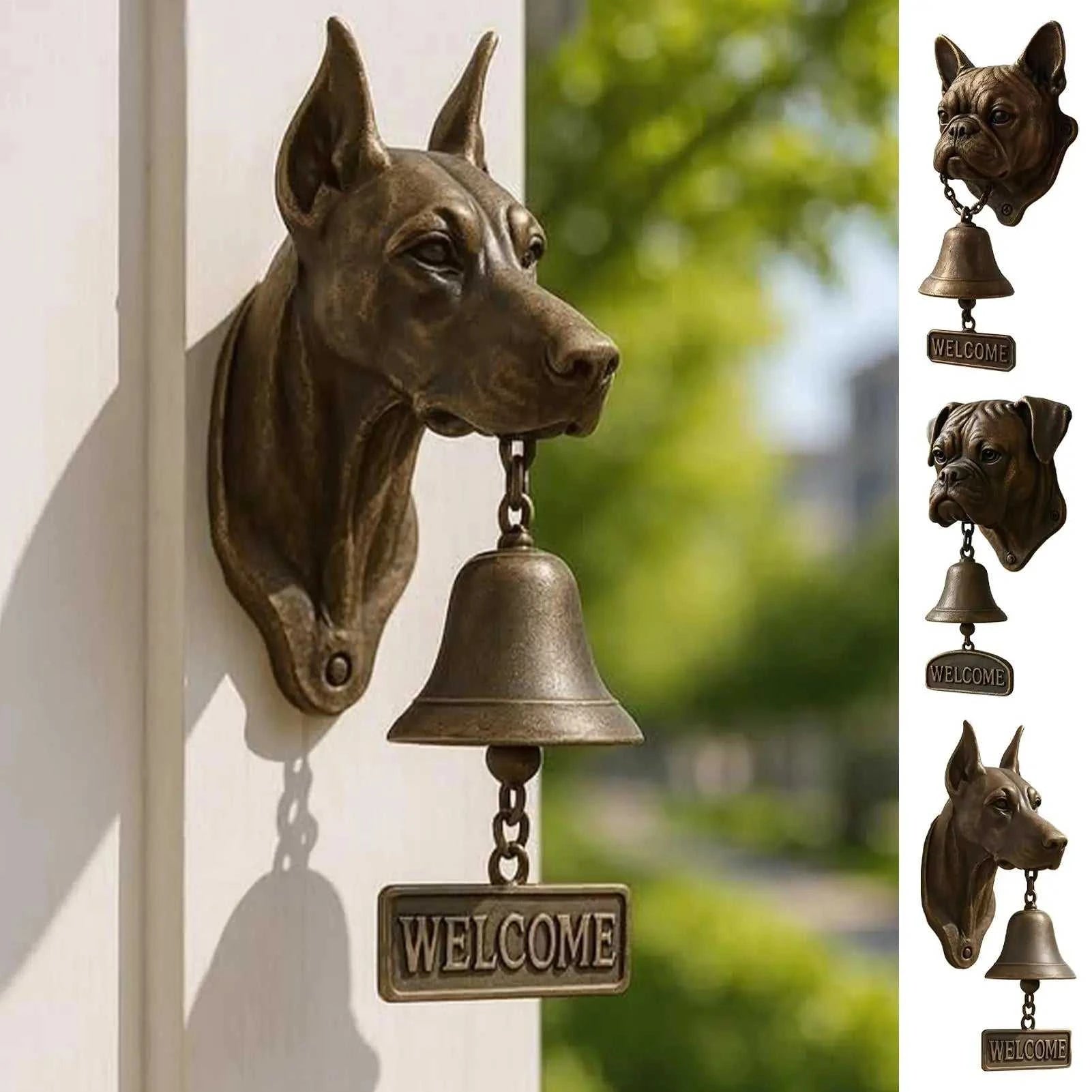 Outdoor Dinner Bell Dog Head Shape Welcome Doorbell Vintage Farmhouse Doorbell for Front Door Garden Sheds Cottage Retreats The jack market .AU The jack market .AU Home $ 72 14:29#A;200007763:201441035