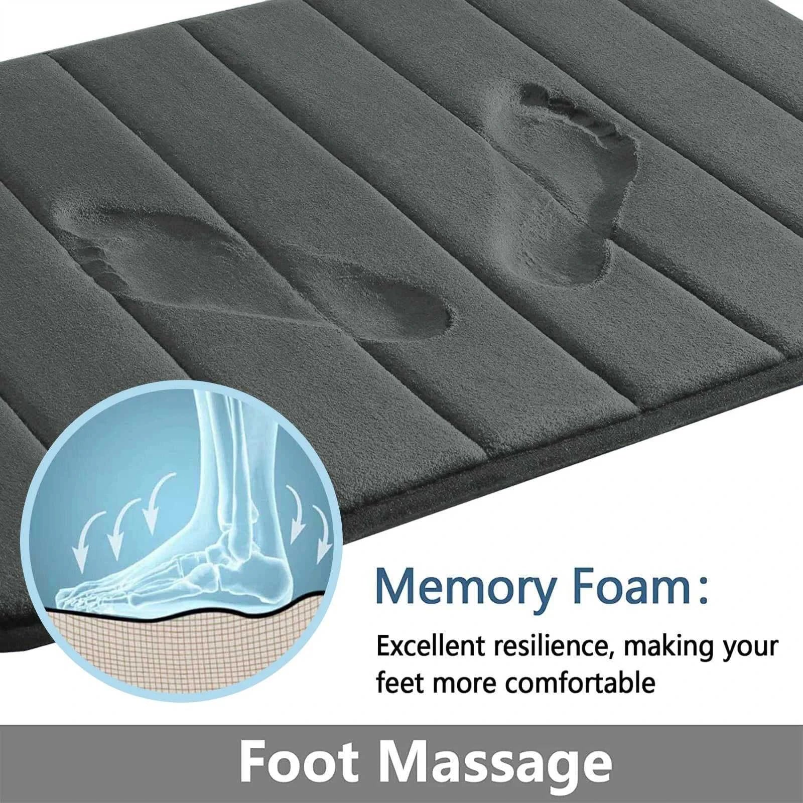 1/2/3Pieces Memory Foam Bathroom Mat Set Non-slip Bath Mat Super Absorbent Water Bathroom Floor Mat Machine Washable Toilet Rug The jack market .AU The jack market .AU $ 28 14:366#Navy;183:200007741#B 50x80CM