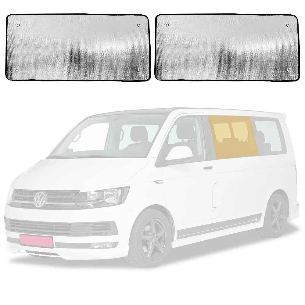 2pcs Auto Window Cover Sunshades Windscreen Set For Vw T5 Transporter Internal Thermal Windscreen Side Exterior Accessories