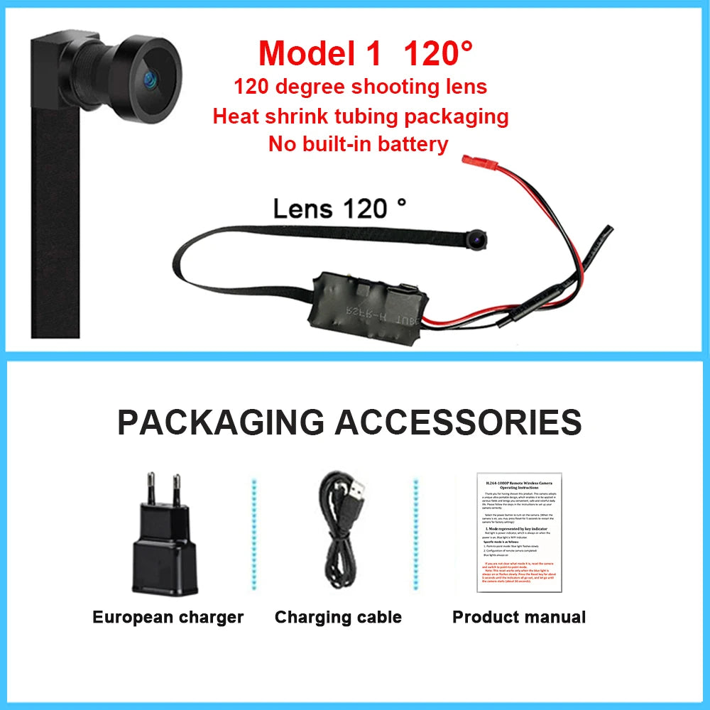 4K Mini DIY Network Camera WIFI HD Smartphone APP Control Wireless Surveillance Camera Built-in Microphone Security Video 2.0MP