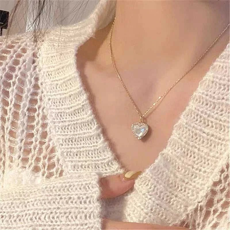 Love Heart Pendant Necklace For Women Men Personality Simple Design Thin Chain Choker Necklaces Jewelry The jack market .AU The jack market .AU Jewellery & Chains $ 47 200001034:17053024#xl019yin