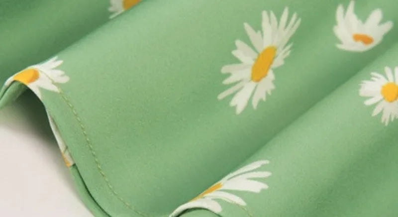 Vintage Charm Summer Midi Dress - Cute Print, Ruched Bust, High Waist for Effortless Beach Style