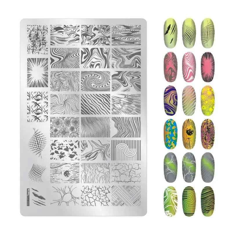 Maple Leaf Nail Stamping Plates - Stunning Autumn & Winter Leaf Designs for Unique Manicures