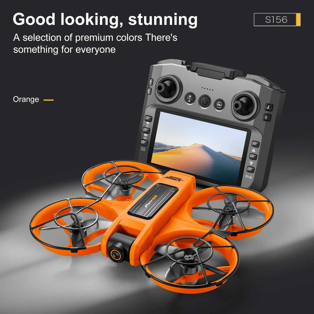 2025 New S156 Drone with Screen Brushless Optical Stream Positioning Quadcopter with Camera FPV Traverser Novice Toy Airplane The jack market .AU The jack market .AU $ 127 14:29#Black