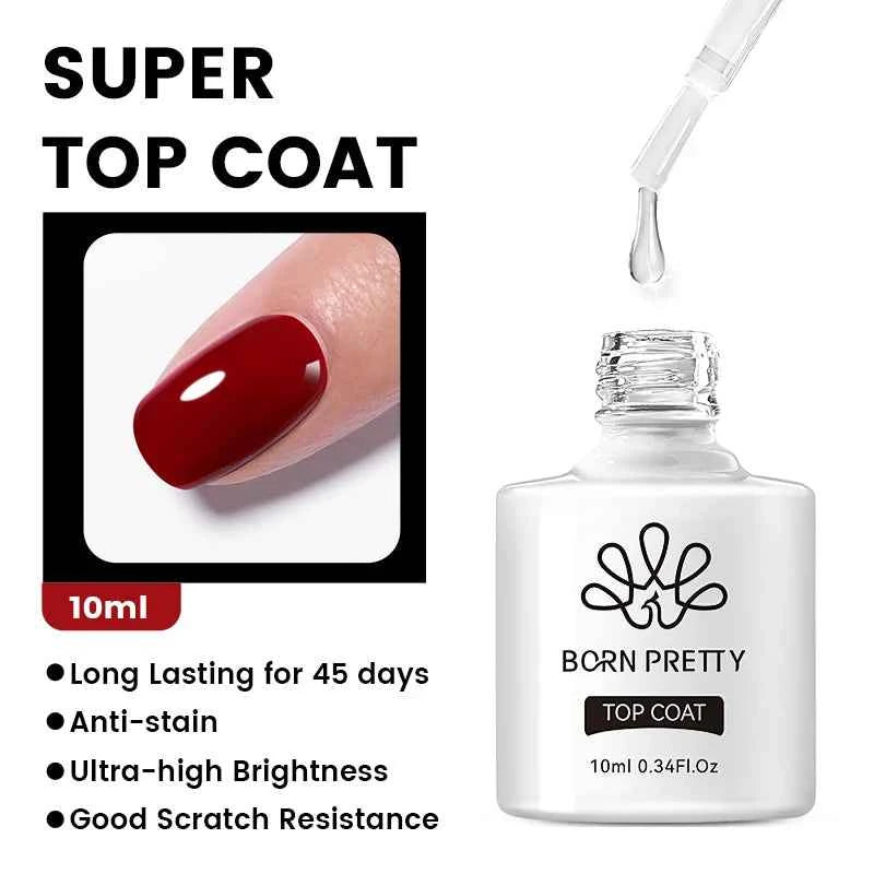 BORN PRETTY Neon Red Gel Nail Polish Yellow Green Summer Color Semi Permanent Varnish 10ml Soak Off UV LED Nail Art Manicure