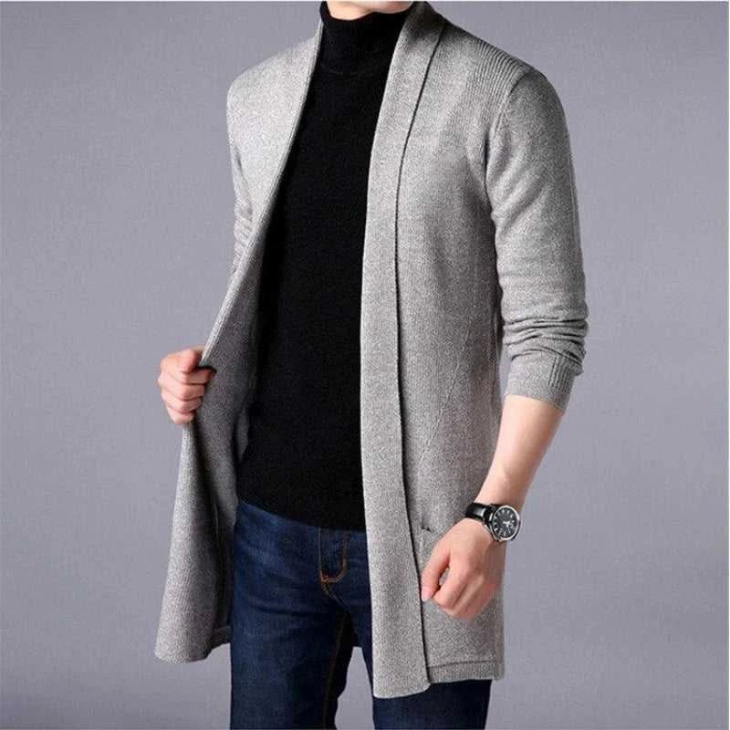 Men Cardigan Sweater Jacket 2024 Autumn New Men Slim Fit Long Knitted Cardigan Jacket Solid Color Casual Sweater Cardigan Jacket The jack market .AU The jack market .AU Men Fashion $ 49 14:200006151;5:4183#Asian M 47-55kg