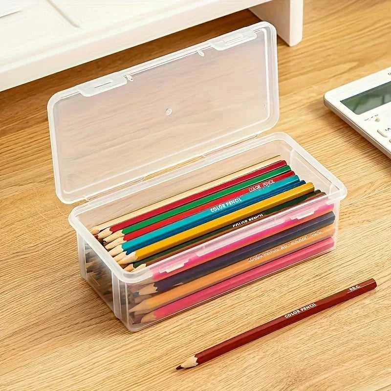 1/5pcs Transparent Plastic Storage Box To Store Small Items Toys Ornaments Jewelry Stickers Cards Organizer With Buckle DIYstuff The jack market .AU The jack market .AU Home $ 22 14:193#1pc