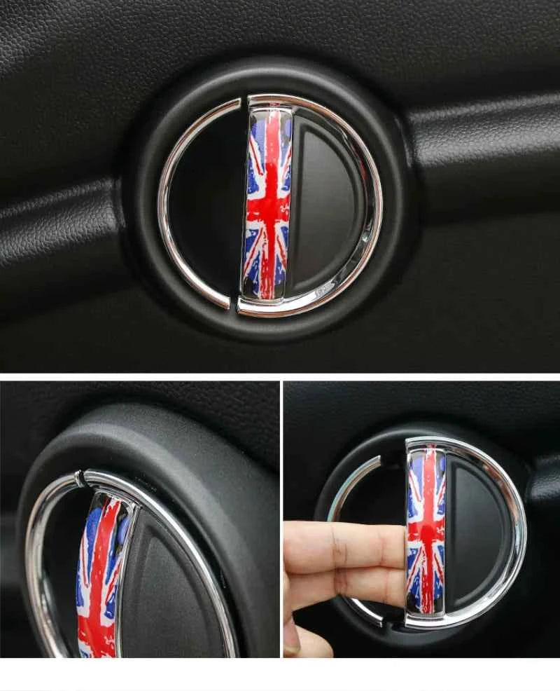 2Pcs Car Sticker For MINI COOPER R56 R55 R60 R61 Countryman F55 F56 F60 Crystal Epoxy Interior Accessory Car Door Handle Sticker