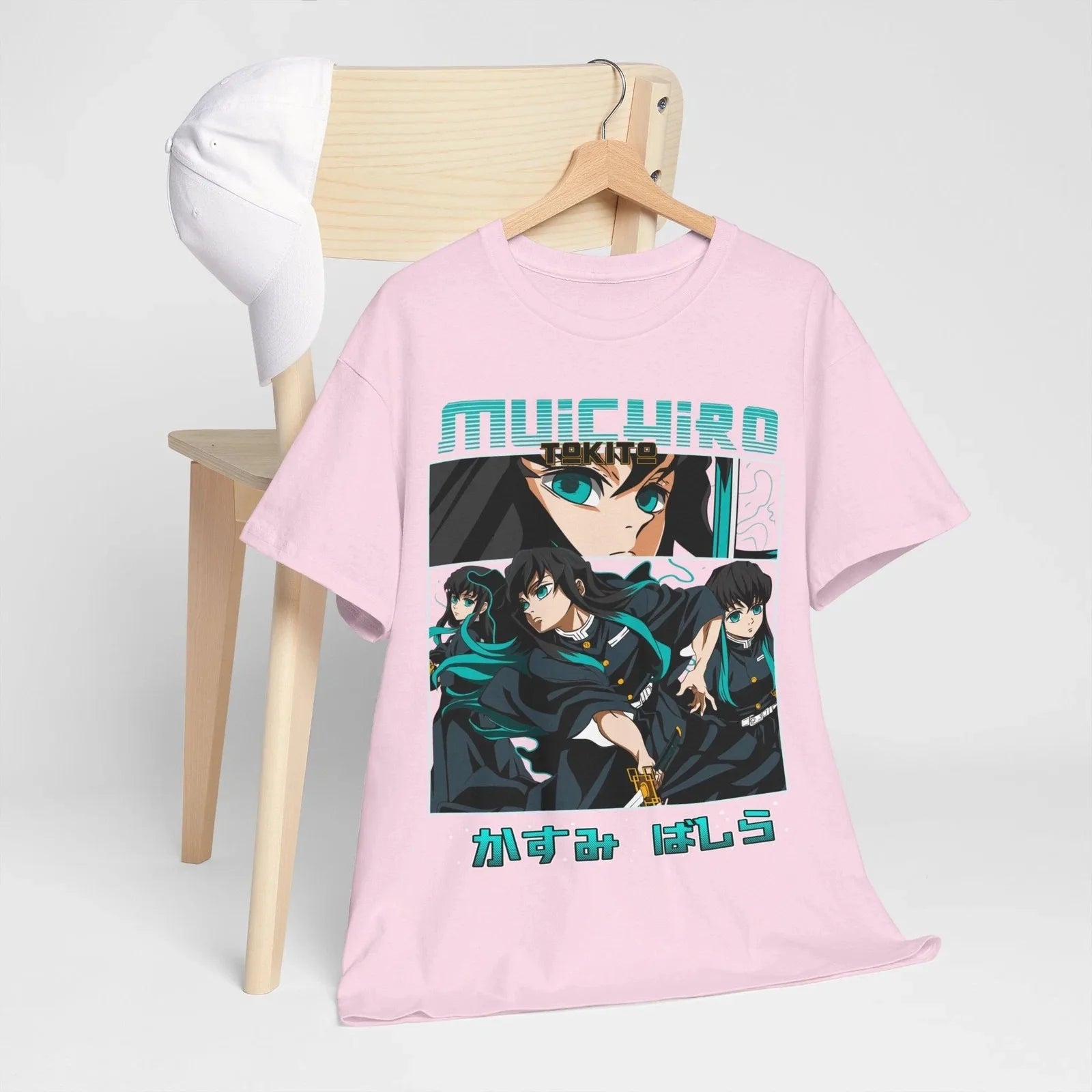 2026 Summer Demon Slayer Anime Muichiro Tokito Printed Loose Short-sleeved Pure Cotton Children's T-shirt Unisex Casual Loose