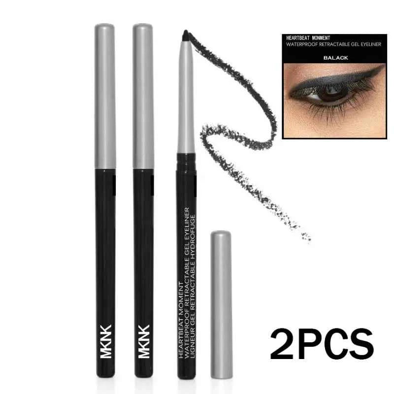 Boldly Defined 3pc Waterproof Black Eyeliner Set – Smudge-Proof, Long-Lasting Dark Brown Gel for Effortless Eye Makeup