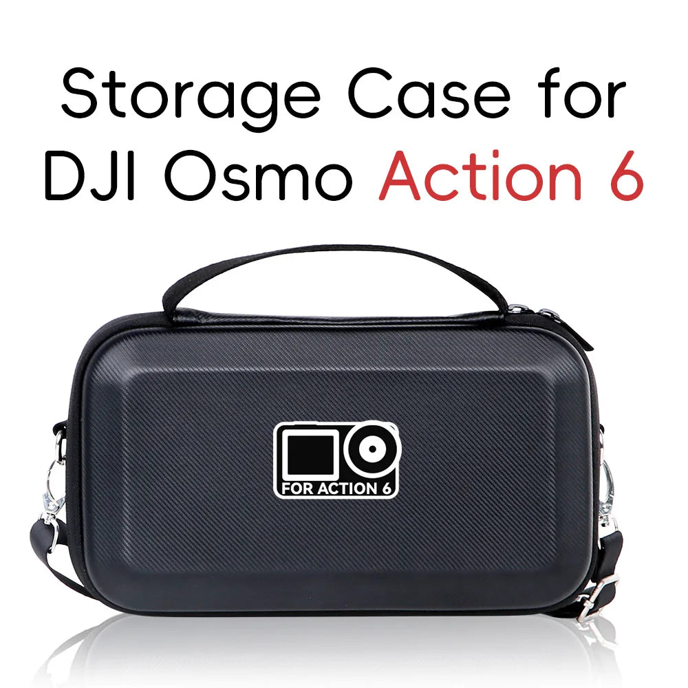 Storage Case For DJI Osmo Action 6 Portable Shoulder Bag Travel Carrying Box For DJI Action 6 Sports Camera Accessories