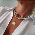 Vintage Blue White Bead Chain Eye Starfish Head Coin Pendant Necklace For Women Boho Fashion Ethnic Multilayer Baroque Jewelry The jack market .AU The jack market .AU Jewellery & Chains $ 49 200000639:4;200001034:203027829#NES-0857-5;200007763:201336100