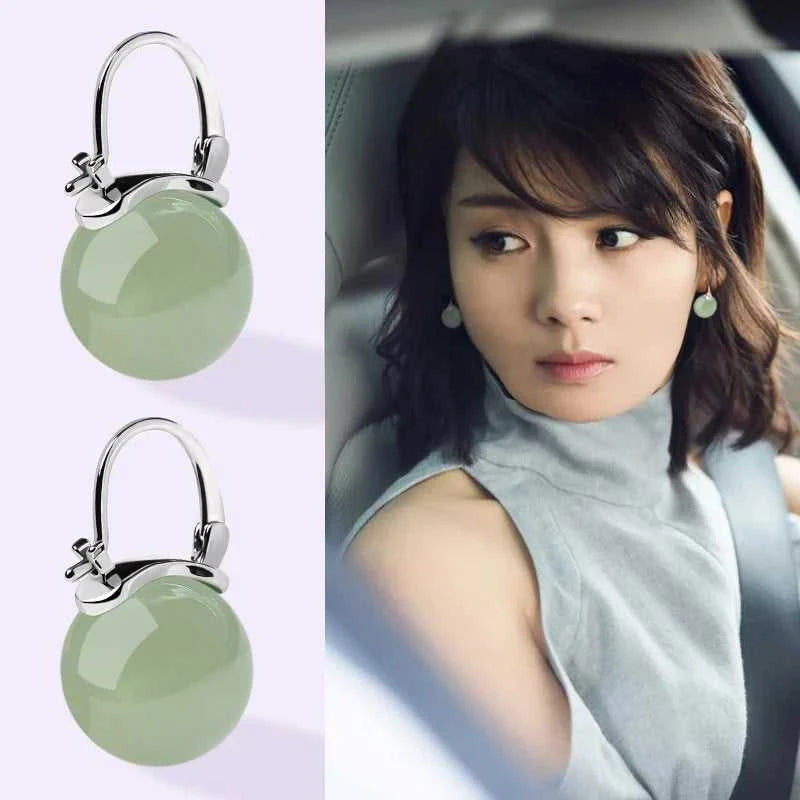 MHS.SUN Vintage Imitation Green Jade Bead Drop Earrings Gentle Elegant Ear Buckle Earring For Women Girl Party Jewelry Gift The jack market .AU The jack market .AU Jewellery & Chains $ 51 200001034:361180#002