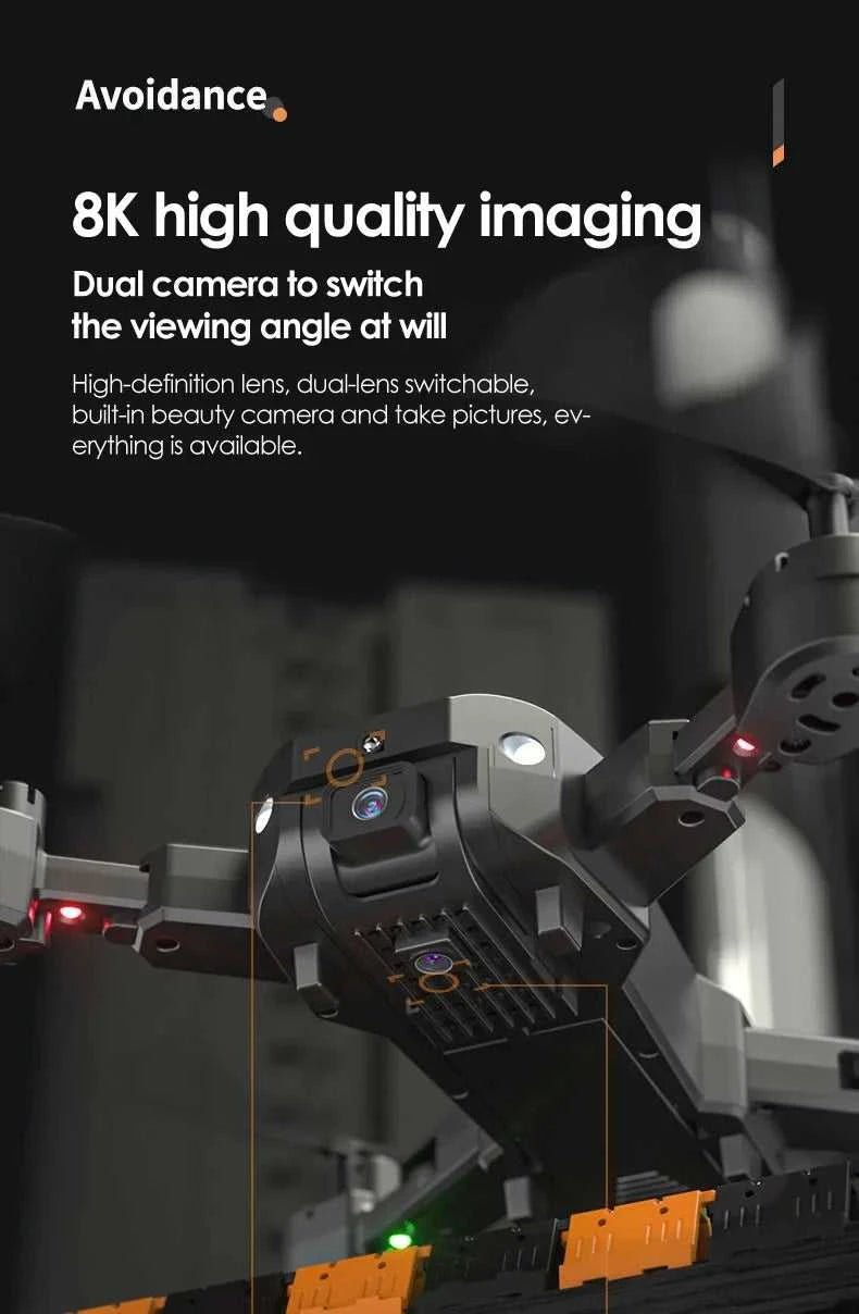 Drone 8K Professional Drones 4K HD Aerial Photography Obstacle Avoidance Quadcopter Helicopter RC Distance 3000M The jack market .AU The jack market .AU Drones $ 121 14:173#Gray Avoid Dual 8K