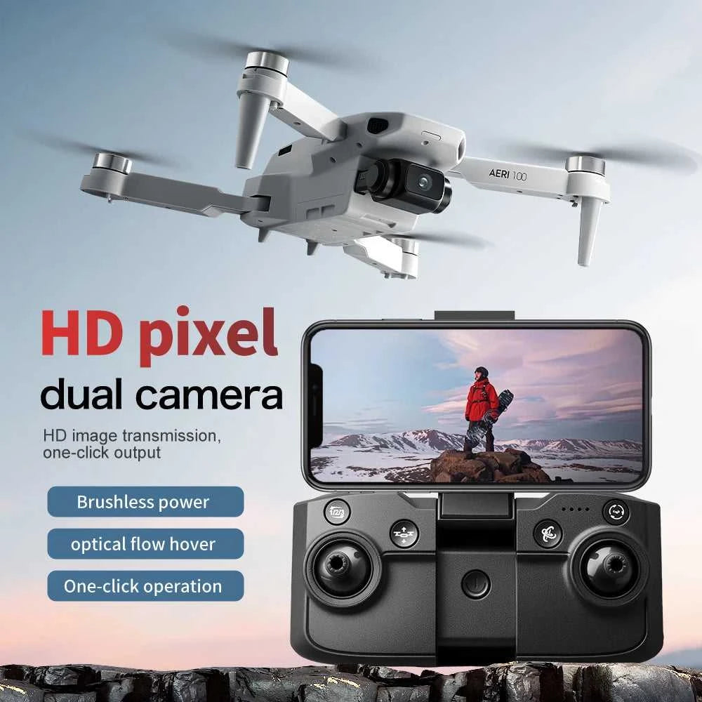 New Aeri100 Drone Professional HD Dual Camera WIFI FPV UAV Optical Flow Positioning RC VR Aerial Photography Quadcopter Fold Toy The jack market .AU The jack market .AU Drones $ 126 14:365458#Aeri100-VR-RC-Bag