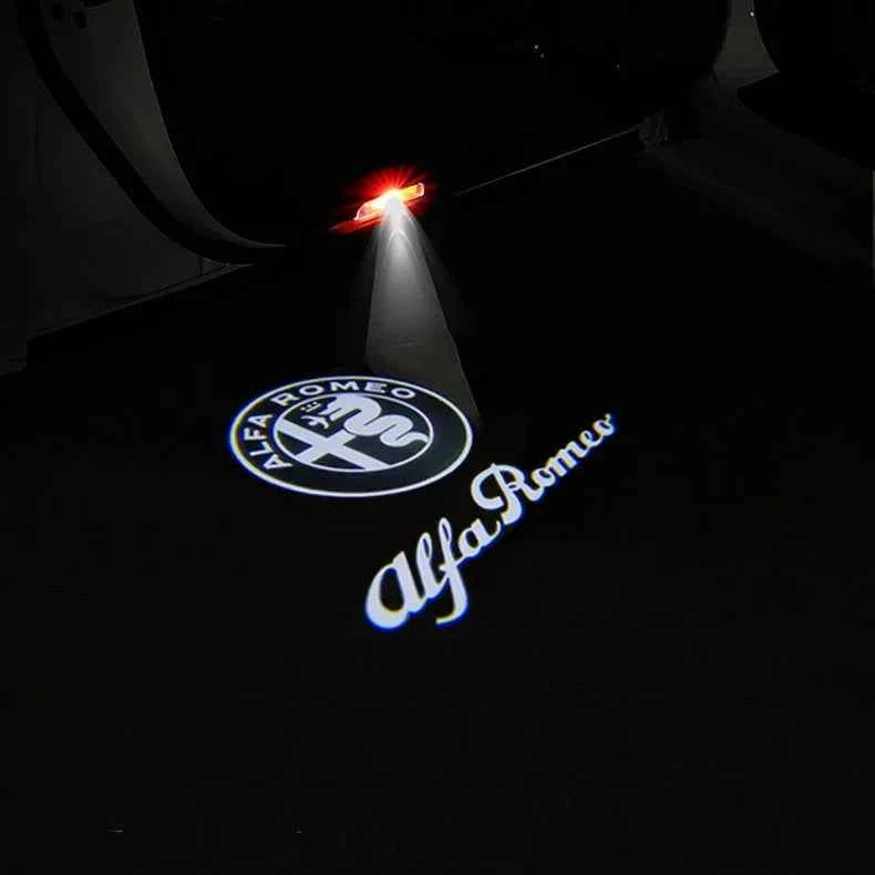 2pcs FOR Alfa Romeo LED Car Door Welcome Light Logo Projector Giulia Giulietta Mito Stelvio Brera 147 156 159 car-styling