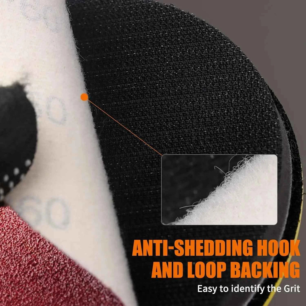 3/4/5/6/7inch 40PCS Sanding Disc Round Sandpaper Sheet Set Sand paper Buffing Polishing Pad for Car Polish Sanding Paper