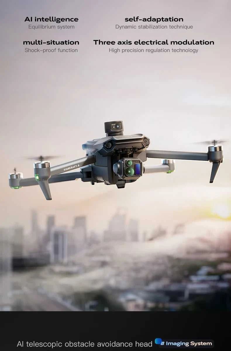 New Wing 6 Screen Controlled Drone 8K Camera 3-axis Gimbal GPS Brushless Obstacle Avoidance Foldable Quadcopter Dron RC Toys The jack market .AU The jack market .AU Drones $ 473 14:29#WING 6