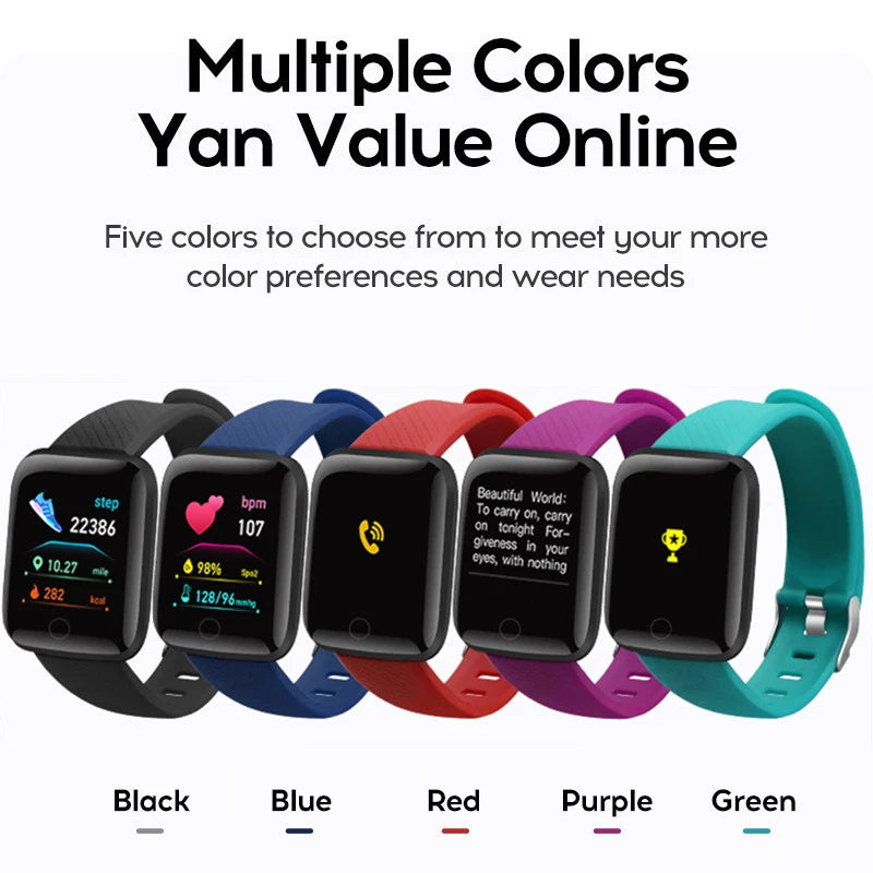 Multifunctional Smart Watch D13 for Men & Women - Bluetooth Fitness Tracker, Music Player, Sleep Monitor & Sports Bracelet