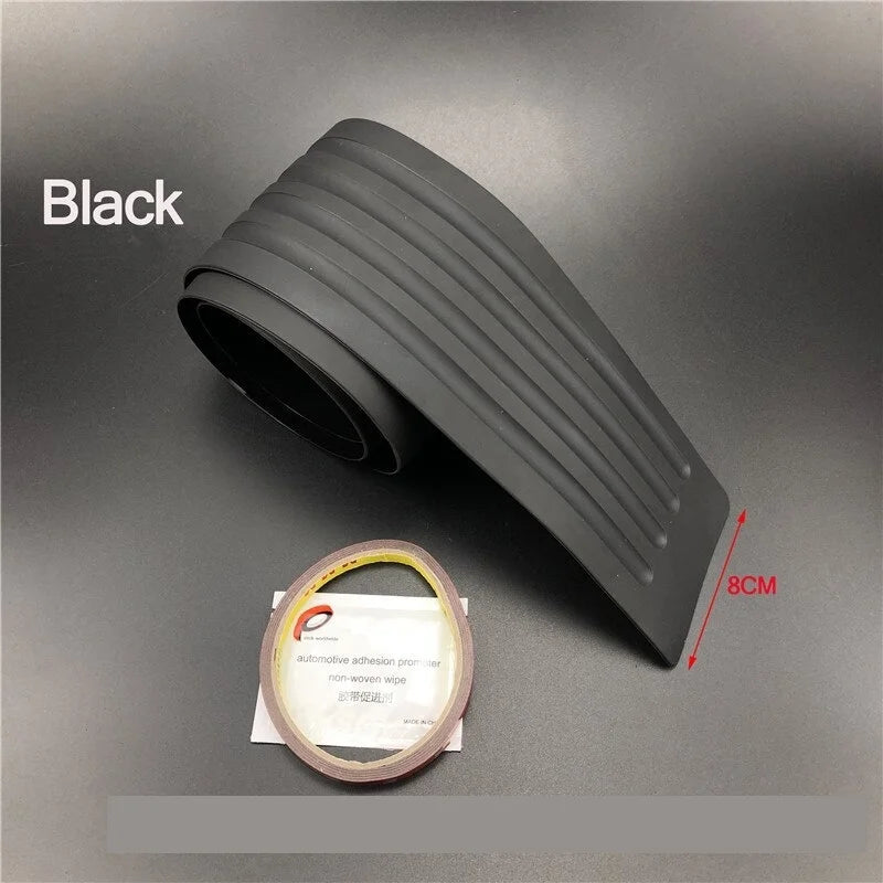 Universal Car Trunk Door Guard Strips Sill Plate Protector Rear Bumper Guard Rubber Mouldings Pad Trim Cover Strip