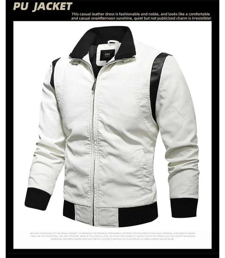 Spring Men's Leather Jacket High Quality Stand Collar Fashion Youth Embroidery Hooded PU Leather Coats EUR Size 3XL Men Clothing The jack market .AU The jack market .AU Men Fashion $ 78 14:771#White hooded;5:4183#EUR 3XL--CHN 4XL