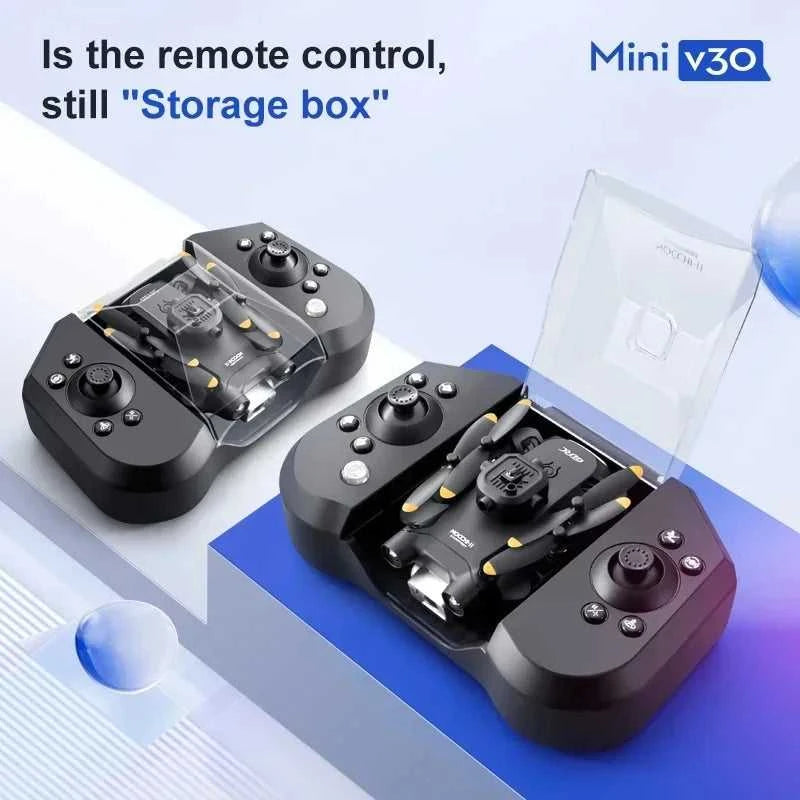 V30 Mini Drone 4DRC with Camera HD 4K 1080P FPV RC Drones Profesional Five-sided Obstacle Avoidance Helicopter Drone Toy The jack market .AU The jack market .AU Drones $ 85 14:10#Black-1B