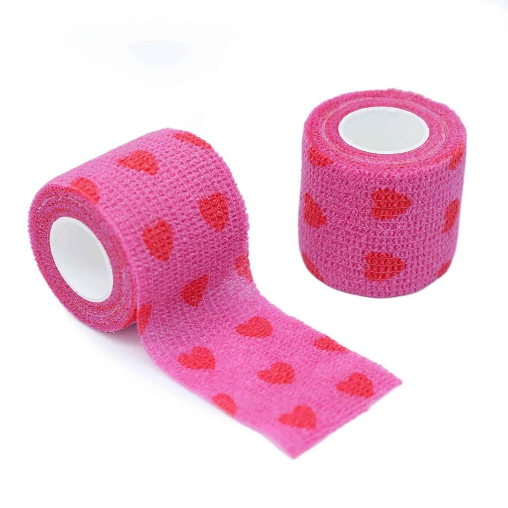 DM Love Tape Tattoo Handle Bandage Anti-slip Nonwoven Waterproof Disposable Self-adhesive Elastic Bandage Grip Cover Wrap
