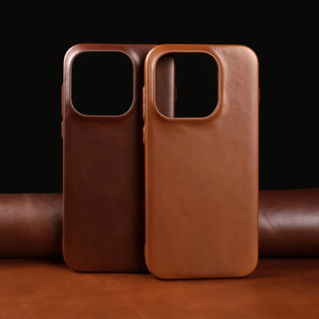 Luxury Magnetic Genuine Leather Case For Oneplus 15 11 12R 13R 10Pro Ace5 Pro Full Wrapped for Magsafe Back Cover Phone Cases