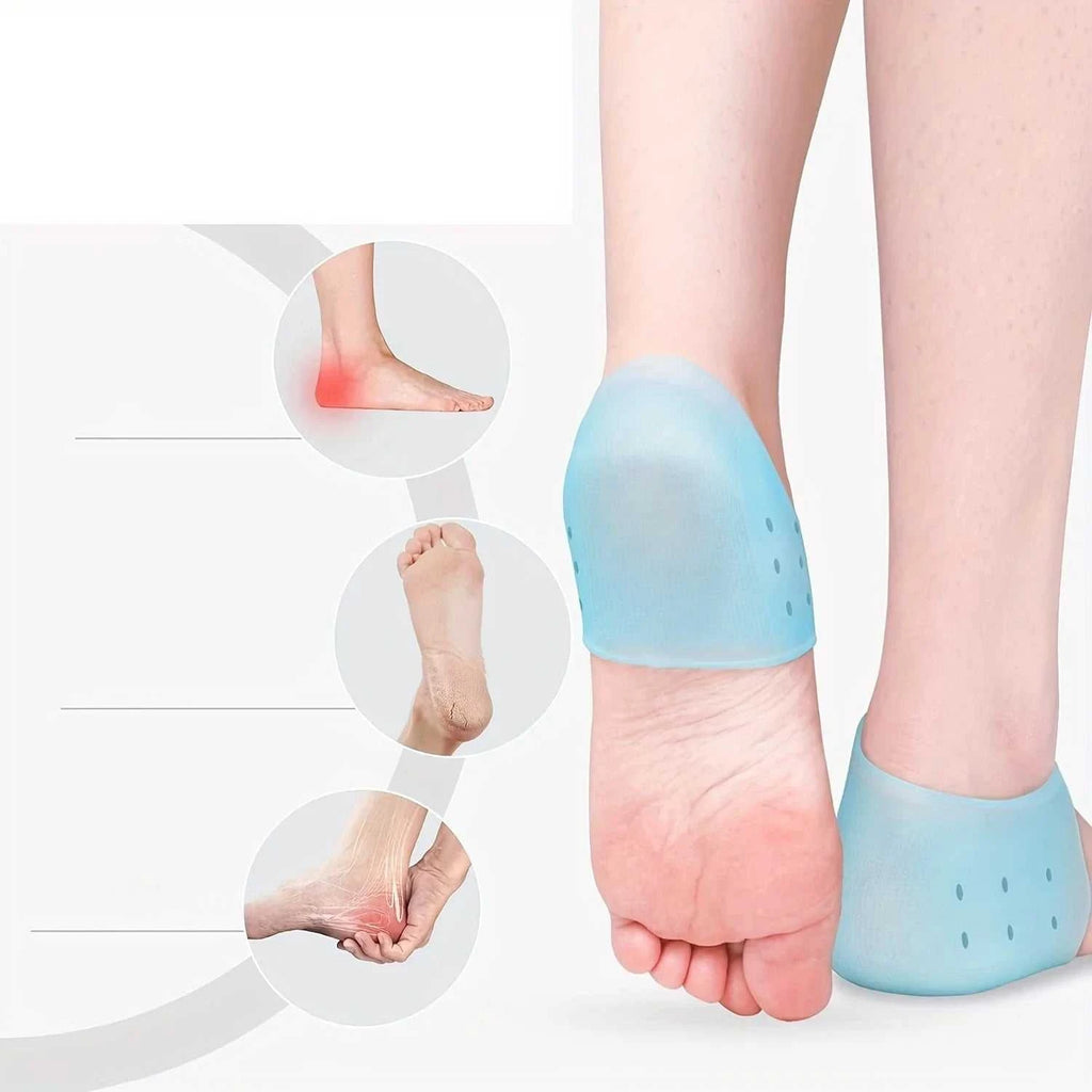 Gel Silicone Skin-Softening Silicone Heel Protectors Heel Cups Spurs Cracked Heel Sleeve Socks Feet Care Skin Repair Cushion New The jack market .AU The jack market .AU Step Up Your Style: Trendy Shoes for Every Occasion! $ 49 14:350853#No holes-Blue