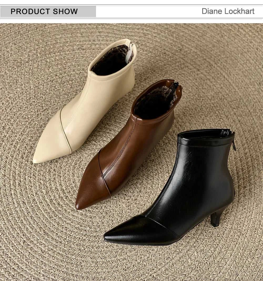 Pointed Toe Women Ankle Boots Ladies Slim Short Shoes Low Heels Party Dress Kitten Heel Booties Winter Autumn Zapatos Mujer The jack market .AU The jack market .AU Step Up Your Style: Trendy Shoes for Every Occasion! $ 100 14:771;200000124:100010487