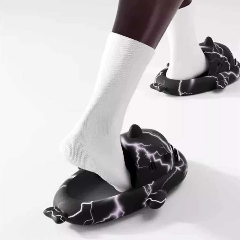 2025 Men Cool Lightning Shark Slippers Boys Bathroom Non-slip Sandals Outdoor Comfortable EVA Flip Flops Adult Soft Flat Shoe The jack market .AU The jack market .AU Step Up Your Style: Trendy Shoes for Every Occasion! $ 67 14:771#A;200000124:200000285#40-41
