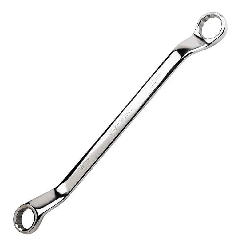 Multifunctional Double-ended Offset Ring Spanner - Heat Treated Hardened Box End Wrench for Auto Repair