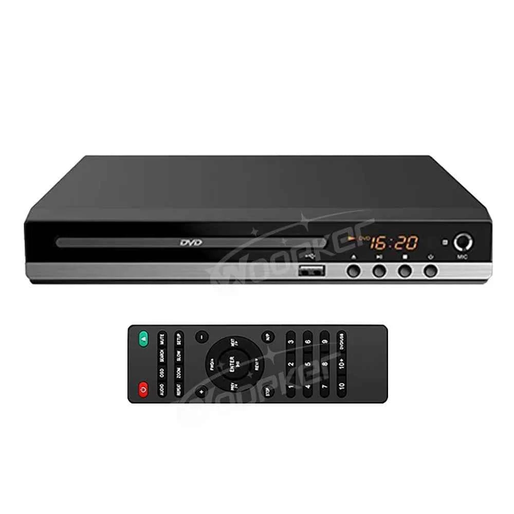 Woopker B29 HD 1080p  CD/EVD/VCD DVD Player with AV and HD Outputs  Home Digital Media Player with USB and Microphone Ports