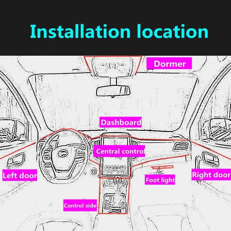 Car Ambient Lamp LED Neon Cold Light Auto Interior Mouldings Atmosphere Lights Refit Decoration Strips Shine Usb/Cigarette Drive