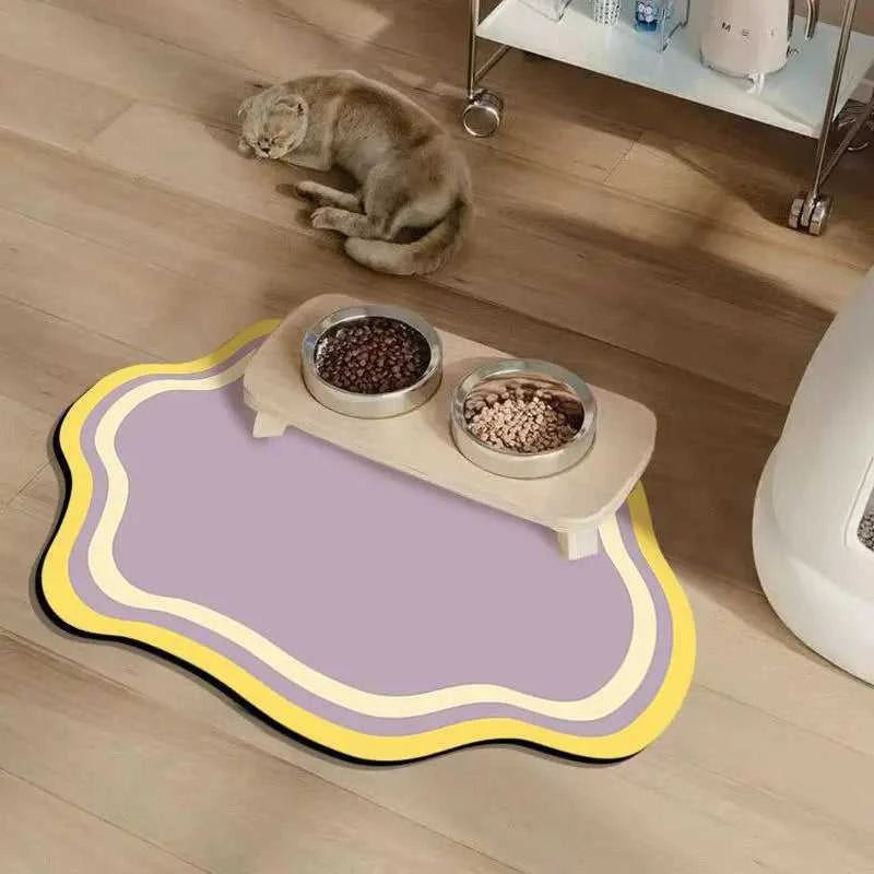 1PCS Summer Solid Colour Pet Mats Non-Slip Absorbent Wear-Resistant Leak-Proof Easy To Clean Dog Food Mats Cat Food Mats The jack market .AU The jack market .AU Home $ 22 14:1254#Dark grey