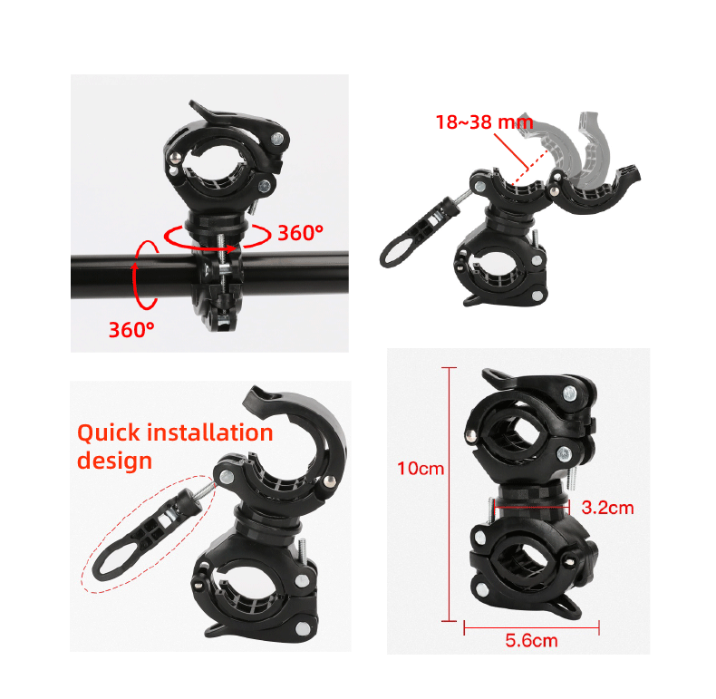 Motorcycle Invisible Selfie Stick Bicycle Monopod Handlebar Bracket for Insta360 X5/X4/X3/dji osmo 360 Action Camera Accessory